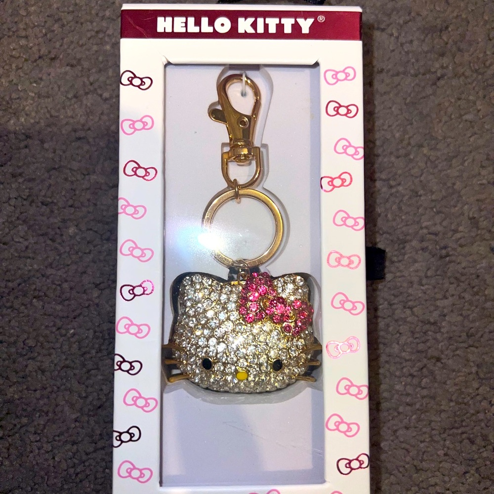 Hello Kitty blinged out bag charm